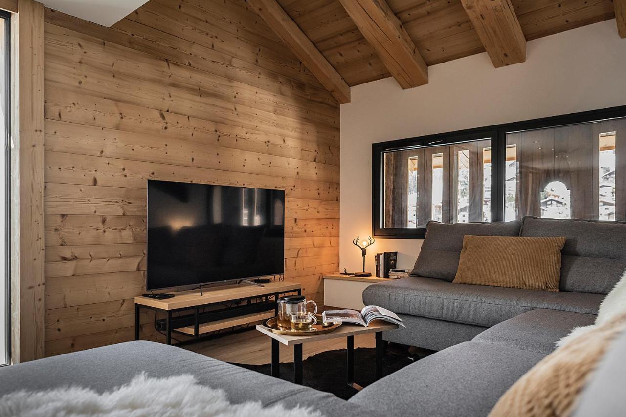 Spacieux Duplex Avec Vue La Clusaz Exterior photo
